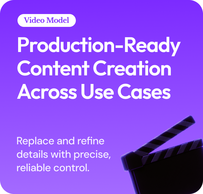 MiniMax H3 promotional card reading 'Production-Ready Content Creation Across Use Cases — Replace and refine details with precise, reliable control'